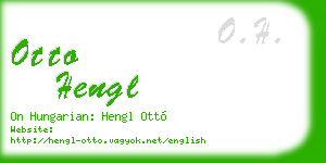 otto hengl business card