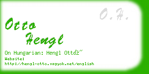 otto hengl business card